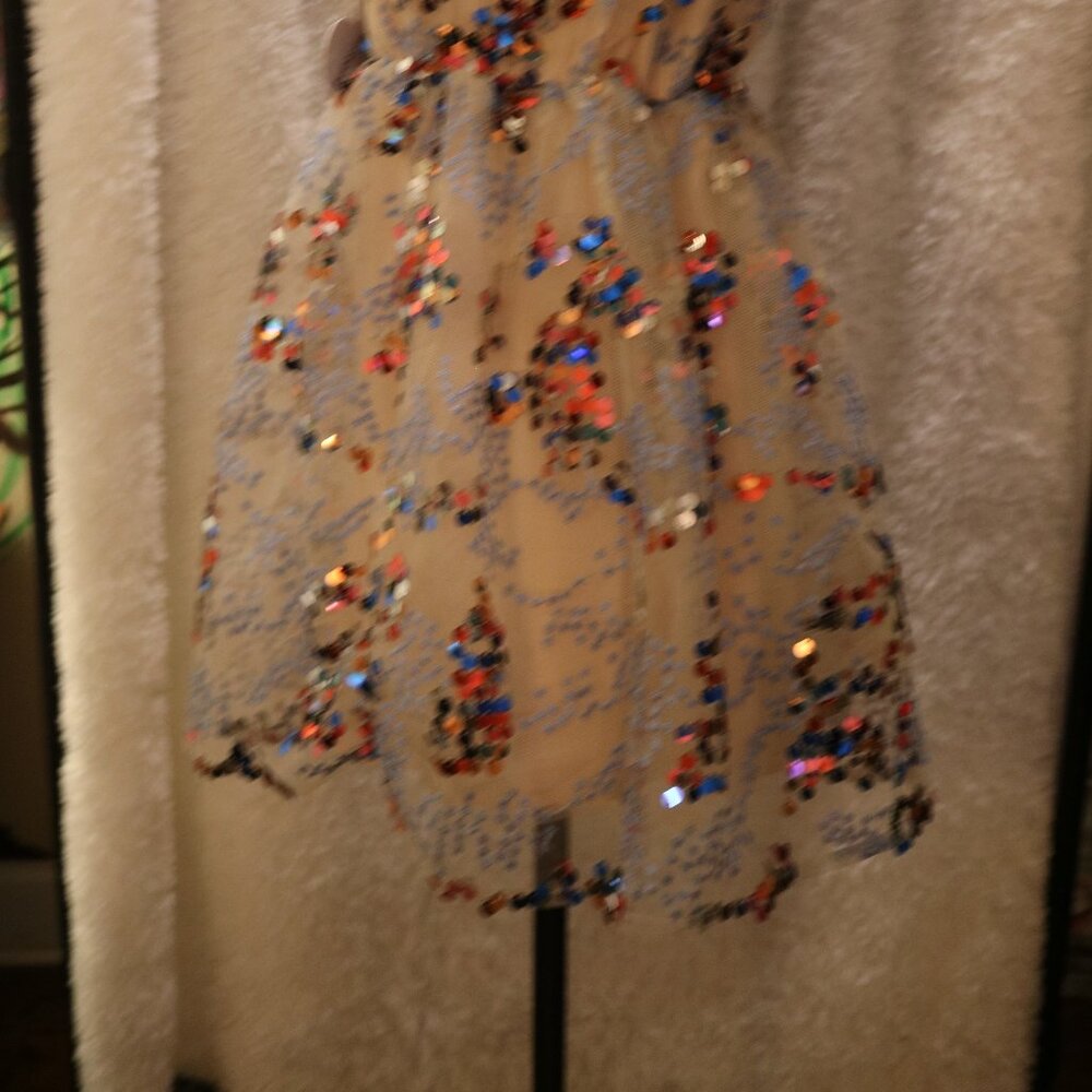 Buddy Love Melanie Firework NWT sequin party dress stunning V-neck - Picture 6 of 12